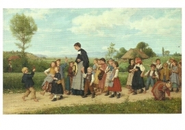 Schoolwandeling, Albert Anker