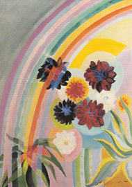 Bloemen met regenboog, Robert Delaunay