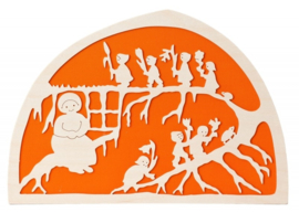 Silhouet De Noest Wortelkindertjes en moeder aarde