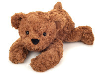 Teddy beer bruin liggend (40 cm)