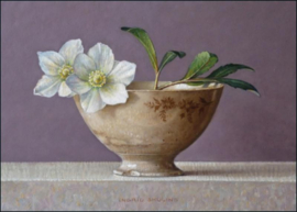 Helleborus in bruine kom, Ingrid Smuling