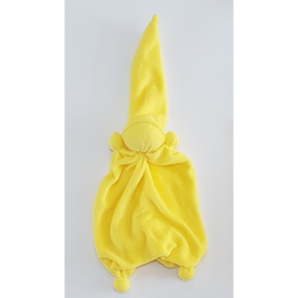 Sussekind dotje badstof geel (36x16cm)