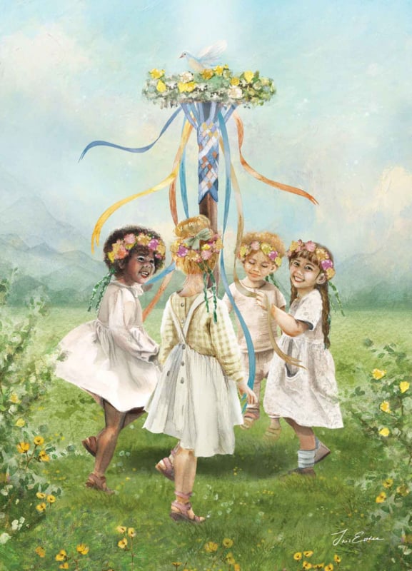 Maypole Dance, Iris Esther