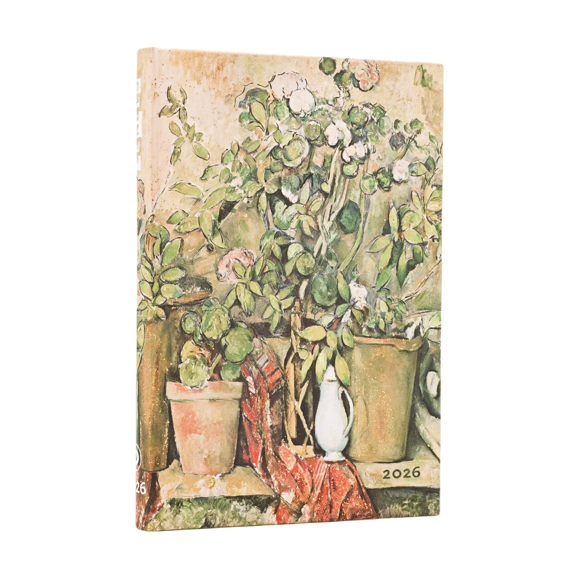 12 maands agenda Paperblanks 2026 Cezanne's Terracotta Pots and Flowers Mini Horizontal