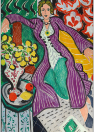 Vrouw in lila mantel, Henri Matisse