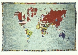 Wereld map, A. Boetti