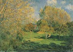 Tuin in Hoschede, Alfred Sisley