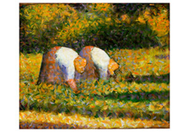 Boerinnen aan het werk, Georges Seurat