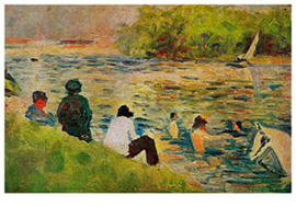 Oever van de Seine, Georges Seurat