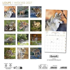 Wolves, 30x30cm maandkalender 2027