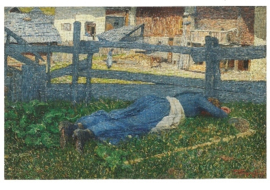 Pauze in de schaduw, Giovanni Segantini