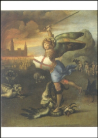 Heilige Michael werpt de duivel neer, Rafael
