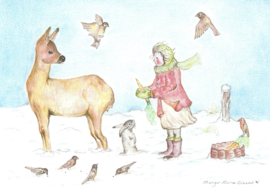 Dieren voeren in de winter, Margo Heine Slezak