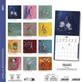 G. Boissonnard, Paix, 15x15cm maandkalender 2027