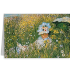 In het wilde bloemen veld, Claude Monet