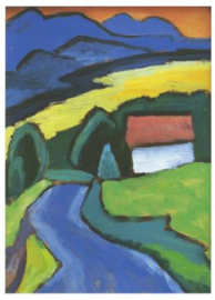 Meer bij avond, Gabriele Münter