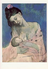Moeder en kind, Pablo Picasso, dubbele kaart