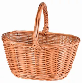 Rieten mand ovaal l ( 26x20x13)