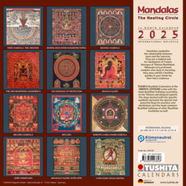 The healing mandalas,  Kalender 2025