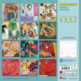 Kandinsky Floating Structures, 30x30cm maandkalender 2027