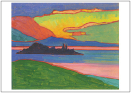Zonsondergang over de Staffelsee, Gabriele Münter