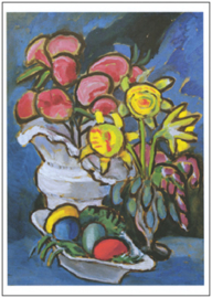 Stilleven met bloemen en paaseieren, Gabriele Münter
