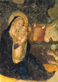 Geboorte van Christus, fresco Assisi