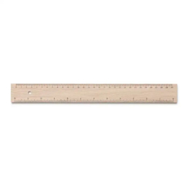 Liniaal 30 cm hout