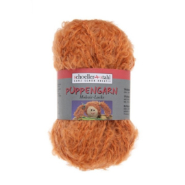 Bouclé/mohair oranje