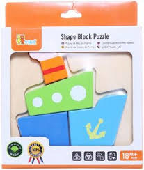 Shape block puzzle Boot ( 18 mnd +)