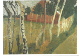 Landweg met rode huis, Paula Modersohn-Becker