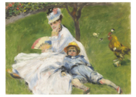 Mevrouw Monet met haar zoon, Pierre-Auguste Renoir