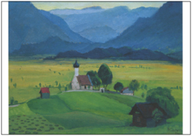 Kerkje bij Ramsach, Gabriele Münter