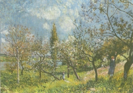 De boomgaard, Alfred Sisley