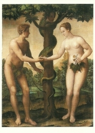De erfzonde, Adam en Eva met de slang, Vlaamse schilder