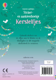 Sticker- en aankleedboekje Kerstelfjes / Usborne