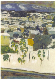 Het effect van sneeuw of Le Cannet onder de sneeuw, Pierre Bonnard