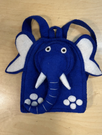 Rugzak Olifant Blauw/wit