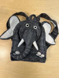 Rugzak Olifant Antraciet/wit