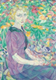 Vrouw tussen bloemen, Leo Gestel