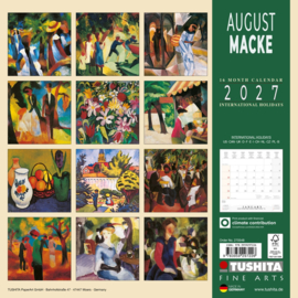 August Macke, 30x30cm maandkalender 2027