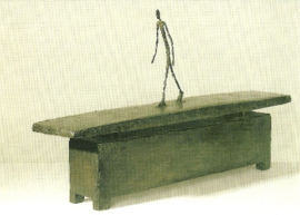 Man marcherend in de regen, Alberto Giacometti