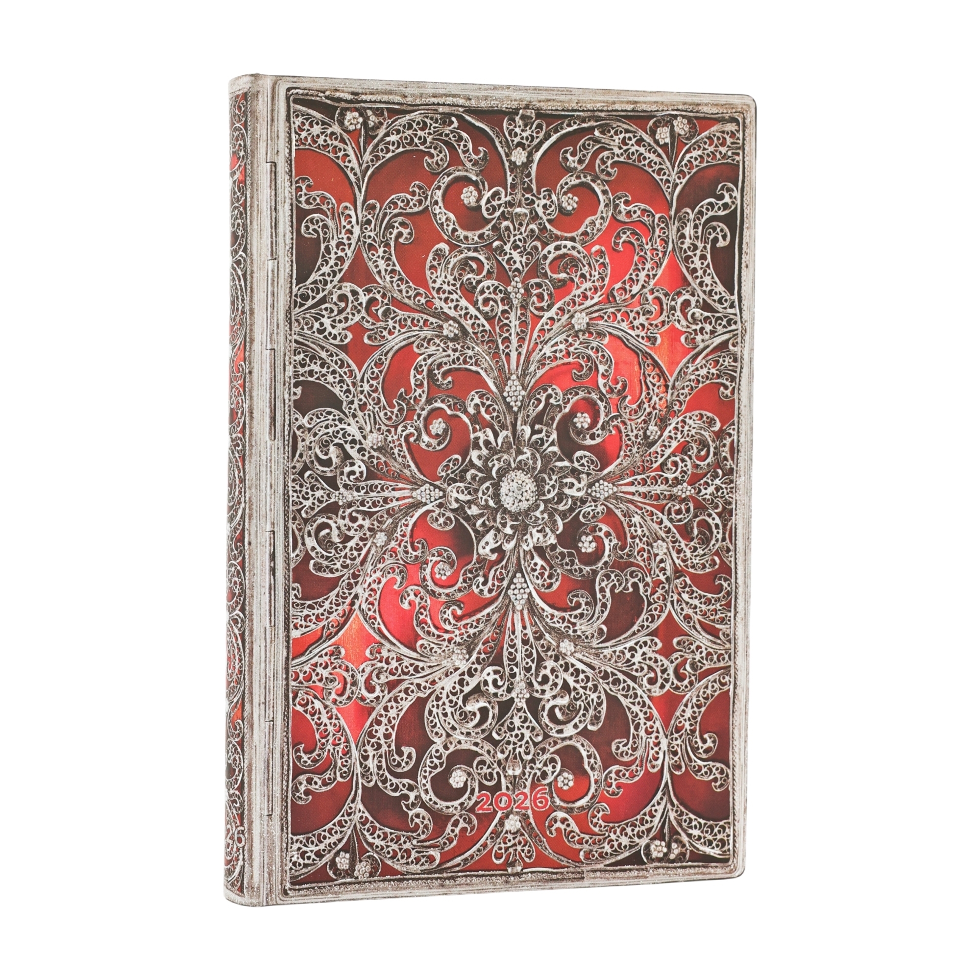 12 maands agenda Paperblanks 2026 Garnet Mini Horizontal
