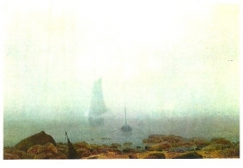 Strand bij mist, Caspar David Friedrich