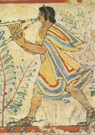 Fluitspeler, Etruskisch