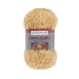 Bouclé/mohair zachtgeel