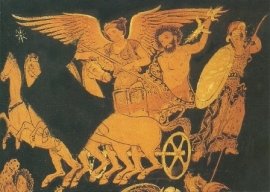 Strijd der Giganten, vaasschildering Grieks