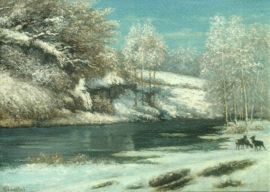 Winterlandschap, Gustave Courbet