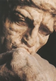 De denker (detail2), Auguste Rodin