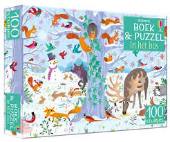 Boek en Puzzel, In het bos ( 100 st, incl. boek met zoekplaten)